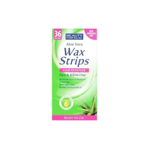 Beauty Formulas Hair Removal Wax Strips - Face & Bikini Line - 36 strips