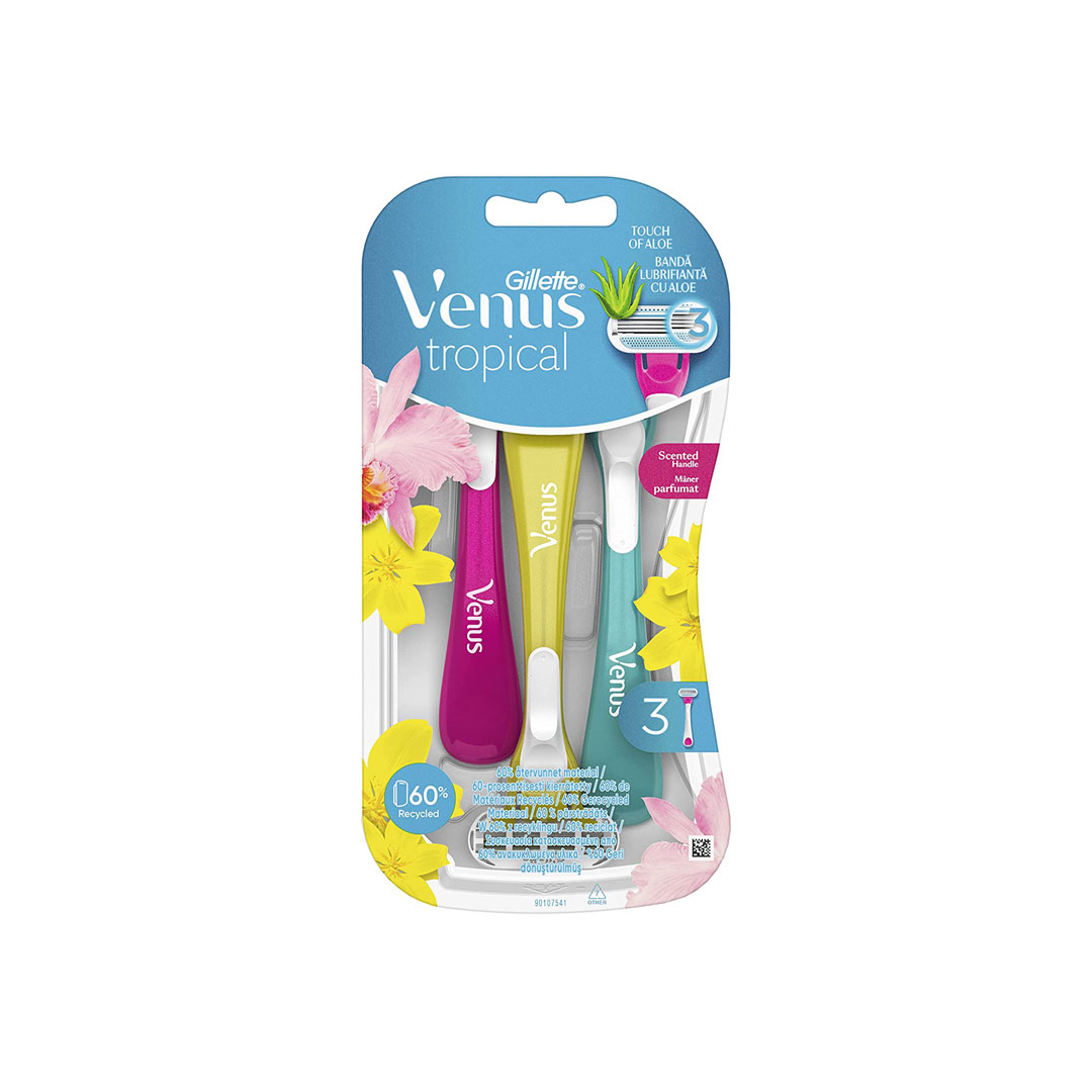 Gillette Venus Tropical Women's Razor 3in1 Razor