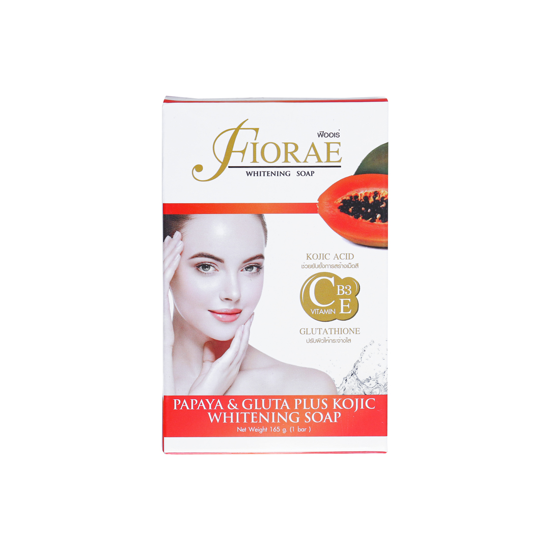 Fiorae Papaya & Gluta Plus Kojic Whitening Soap - 165gm