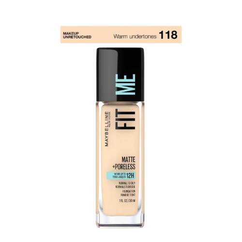 Maybelline Fit Me Matte + Poreless Foundation - 118 - USA