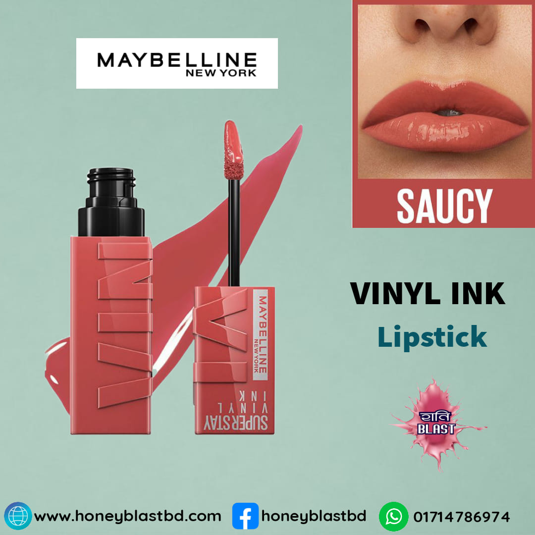 Maybelline New York Super Stay Vinyl Ink Liquid Lipstick -65 Saucy