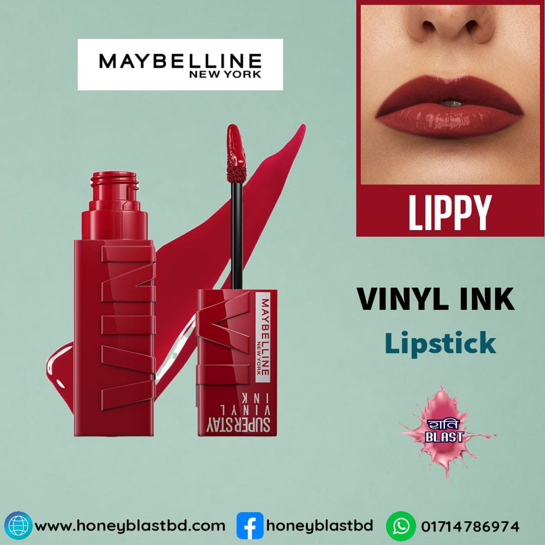 Maybelline New York Super Stay Vinyl Ink Liquid Lipstick -10 lIPPY