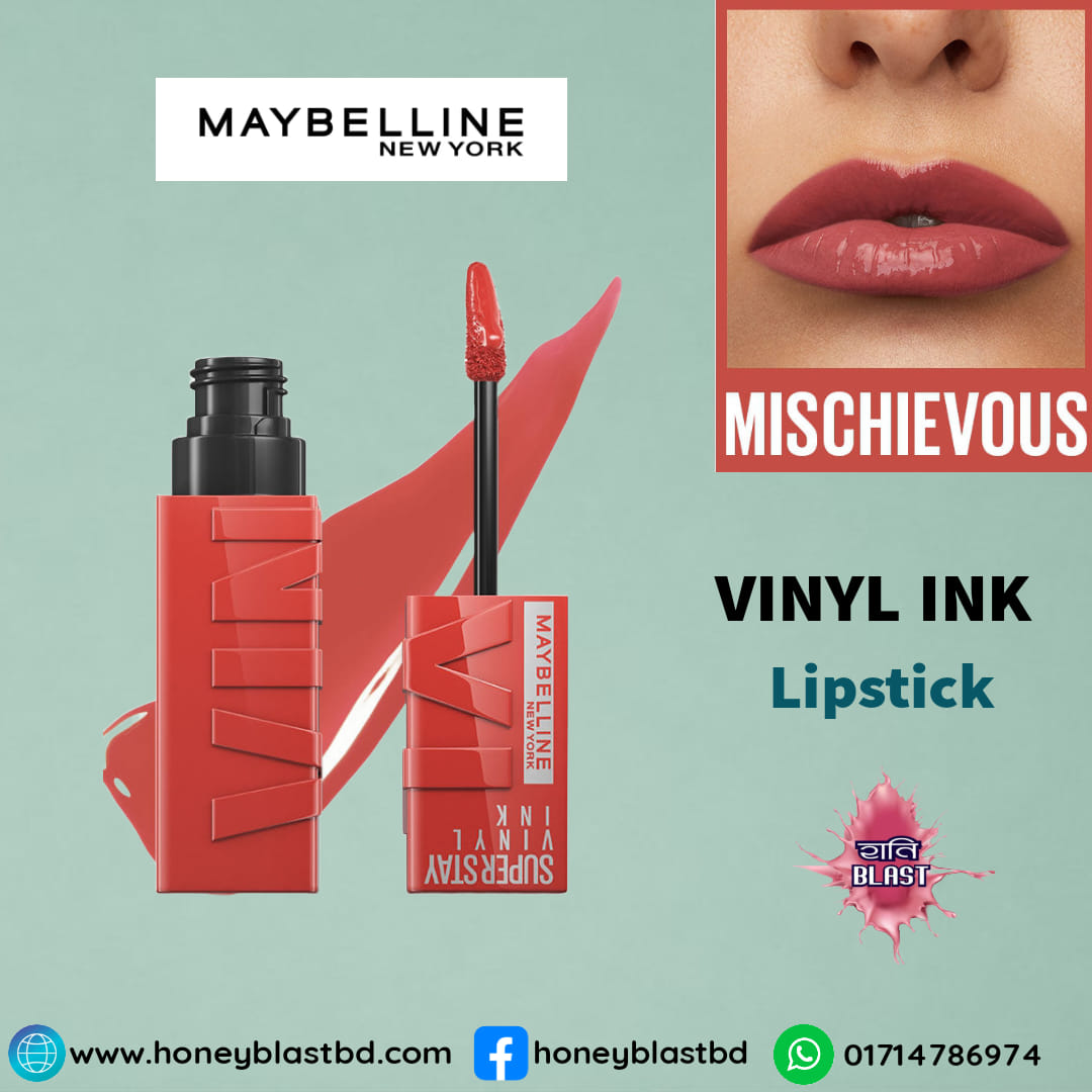 Maybelline New York Super Stay Vinyl Ink Liquid Lipstick -60 Mischievous