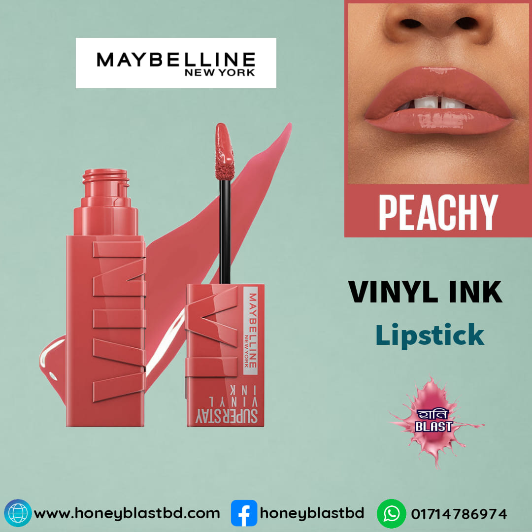 Maybelline New York Super Stay Vinyl Ink Liquid Lipstick -15 Peachy